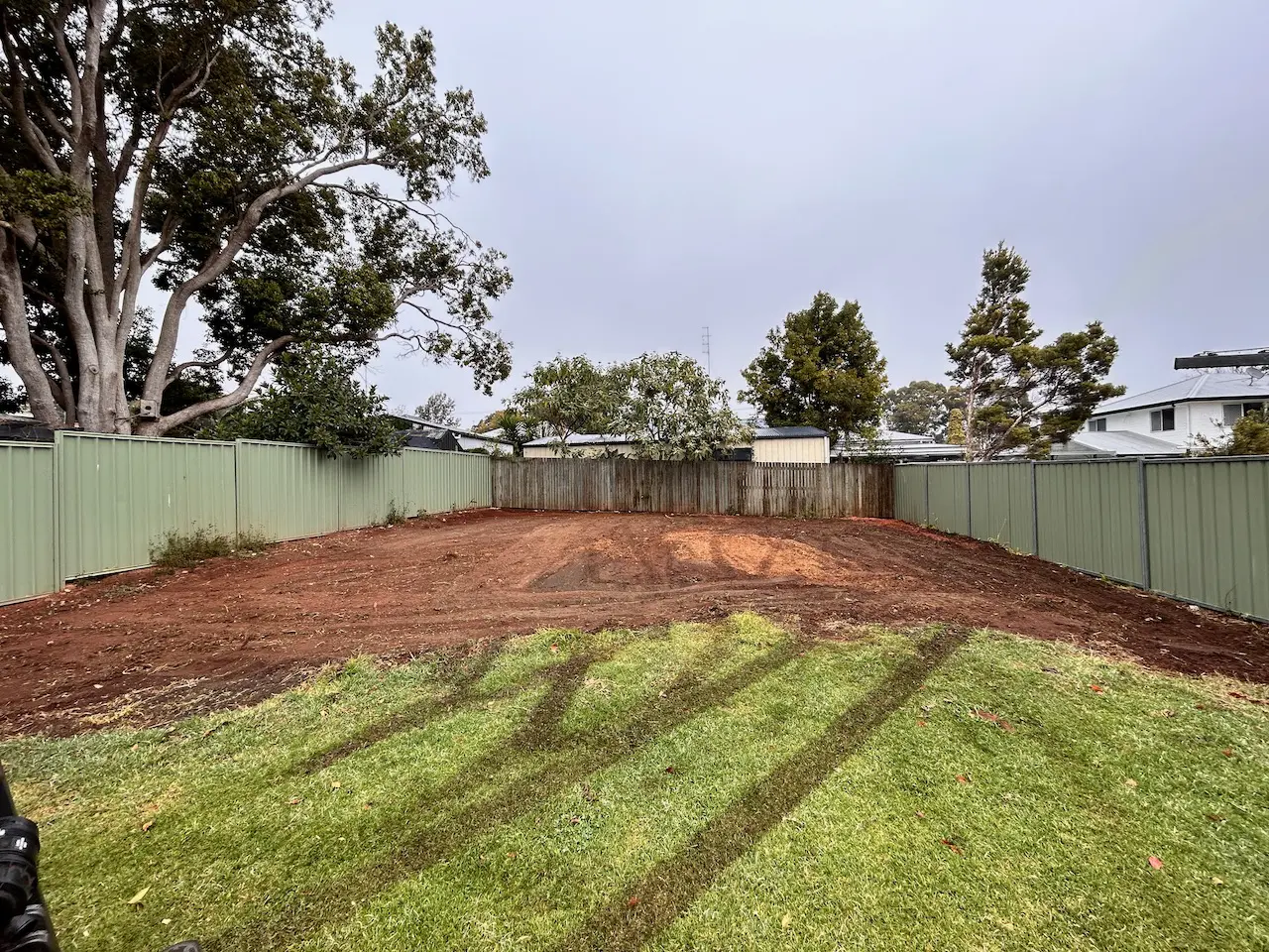 Shed pad cleared